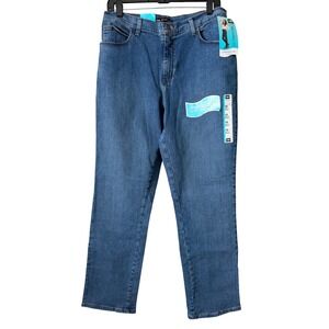 Lee Relaxed Fit Jeans Women 10 Medium Blue NEW Straight Leg Auth Azul 3051893